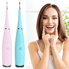 Load image into Gallery viewer, THEIGNITIC™ PORTABLE ELECTRIC SONIC DENTAL SCALER TOOTH CALCULUS REMOVER TOOTH STAINS TARTAR TOOL DENTIST WHITEN TEETH HEALTH HYGIENE WHITE (TEETH WHITING BLUE)
