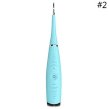 Load image into Gallery viewer, THEIGNITIC™ PORTABLE ELECTRIC SONIC DENTAL SCALER TOOTH CALCULUS REMOVER TOOTH STAINS TARTAR TOOL DENTIST WHITEN TEETH HEALTH HYGIENE WHITE (TEETH WHITING BLUE)