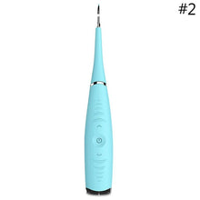 Load image into Gallery viewer, THEIGNITIC™ PORTABLE ELECTRIC SONIC DENTAL SCALER TOOTH CALCULUS REMOVER TOOTH STAINS TARTAR TOOL DENTIST WHITEN TEETH HEALTH HYGIENE WHITE (TEETH WHITING BLUE)