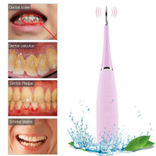 Load image into Gallery viewer, THEIGNITIC™ PORTABLE ELECTRIC SONIC DENTAL SCALER TOOTH CALCULUS REMOVER TOOTH STAINS TARTAR TOOL DENTIST WHITEN TEETH HEALTH HYGIENE WHITE (TEETH WHITING BLUE)