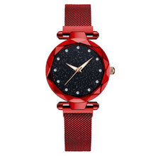 Load image into Gallery viewer, Rose Gold Magnetic Quartz Wrist Watches For Ladies Diamond Female