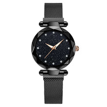 Load image into Gallery viewer, Rose Gold Magnetic Quartz Wrist Watches For Ladies Diamond Female