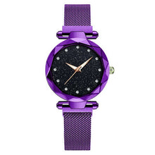 Load image into Gallery viewer, Rose Gold Magnetic Quartz Wrist Watches For Ladies Diamond Female